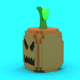 render1.png Игрушка Voxel Тыква Монстр 3D печатная модель