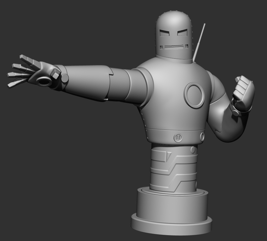 Screenshot_39.png Archivo STL Busto Iron Man Classic MARK I Modelo de impresión 3D・Diseño de impresora 3D para descargar, FabioCaetanoArt