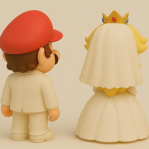 MARIO＆PEACH WEDDING STYLE Super Mario Odyssey Mario & Peach Wedding Style Plush doll