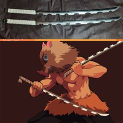 Blank-2-Grids-Collage.jpg Inosuke Hashibira - Swords (Demon Slayer)