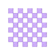 EmbossedTilesV2.obj Patterned Chess Set (Ruby-Sapphire)