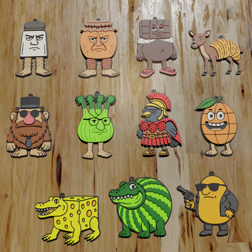 🗝️ PACK 11 KEYCHAINS / KEYCHAIN / BRAINROT ITALIANO #3 - IA ITALIAN ...