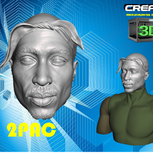 HEAD 2PAC 3D model
