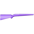 5-Rifle Stock_Side-A.STL Minature Gun & Gun Rack
