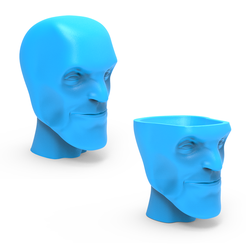 00.png Fichier STL Vase à tête・Design pour imprimante 3D à télécharger