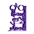 harry yer a wizard 4.0 5cm.stl Harry Potter bookend (Harry Potter Bookends)