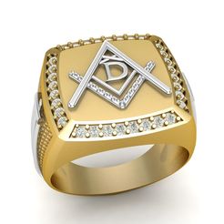 D 4.jpg 3D-Datei D - LETTER SIGNET RING・Design für den 3D-Druck zum Herunterladen