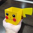 1000056768.jpg Pikachu pokemon flower pot easy printing without supports vase spiral mode