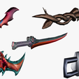 SwordPhoto5.png 15 Stylized Sword Models Pack 1 - Low Poly