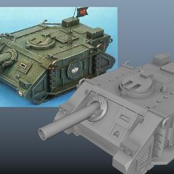 Sabre.jpg STL file Sabre Tank Destroyer Upgrade Kit, Rogue Trader Version・3D printable model to download, MKojiro