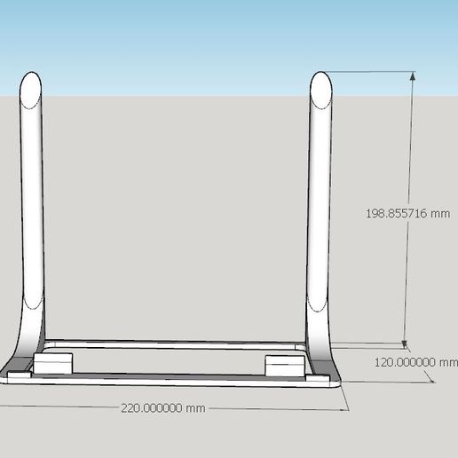 STL file Version 2 Vertical 60 degree Motherboard Stand 🖥️ ・Design to