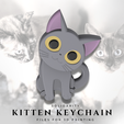 SOLIDARITY KITTEN KEYCHAIN FILES FOR 3D PRINTING Kitten Keychain
