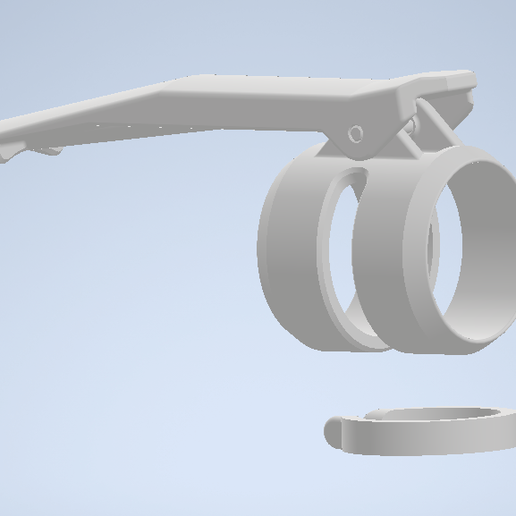 Clasp Clip For Batton/Flashlight 3D model