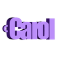 carol.stl pack of name key rings (100 names)