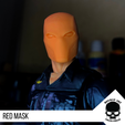 2.png Tête de masque rouge pour figurines de 6 pouces