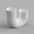 Ceramic_vase_design_2023-Dec-14_08-45-00PM-000_CustomizedView62527182695.png U-Shaped Textured Vase