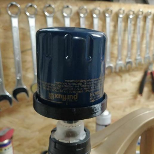 Oil filter drip tray - 3D model önizlemesi