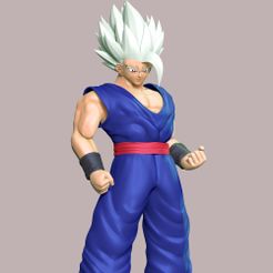 1.jpg Файл 3D Dragon Ball - Gohan Beast Fanart・3D-печатный дизайн для загрузки