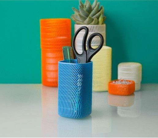 Square Pencil Cup (Tall) - 3D model önizlemesi