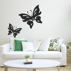 display.png Simple Butter Fly - Wall Art Decor