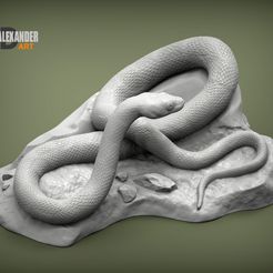 Trans-pecos-rat-snake-1.jpg Файл 3D Trans-pecos rat snake 3D print model・3D-печатная модель для загрузки