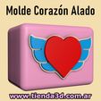 molde-corazon-alado-3.jpg Winged Heart Pot Mold