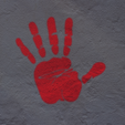 Stencil-Wall-Mockup5.png HAND 2 - READY TO PRINT! 3D PRINTABLE STENCIL