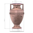 amphore-vase315 v9-d22.png vase amphora greek cup vessel v315 modern style for 3d print and cnc