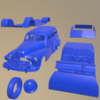 a3005.png Pontiac Streamliner Eight Station Wagon 1947 printable car in separate parts