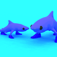 render3.png Blue Shark with Sneakers