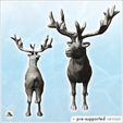 2.jpg Deer with antlers (6) - Animal Savage Nature Circus Scuplture High-detailed