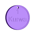 1KurwaKeychain.stl One Kurwa