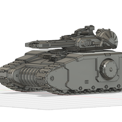 Volkite-Tank.png Fichier STL Rayon mortel martien pour char à trois têtes・Modèle imprimable en 3D à télécharger, TheOuterCircle