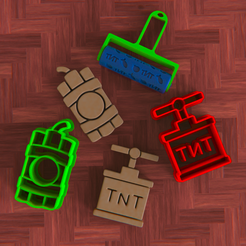 untitled.44.png Archivo OBJ Set TNT cortapastas y rodillo・Plan de impresora 3D para descargar