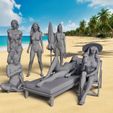 NguoiBaiBien000-Camera-3.jpg Summer Girl 3D Model Pack 3D print model