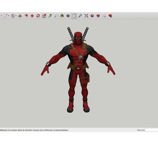 Deadpool - 3D model önizlemesi