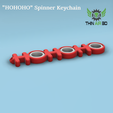 hohoho_spinner.png Holiday Spinner Keychain Fidgets - Fidget Spinners