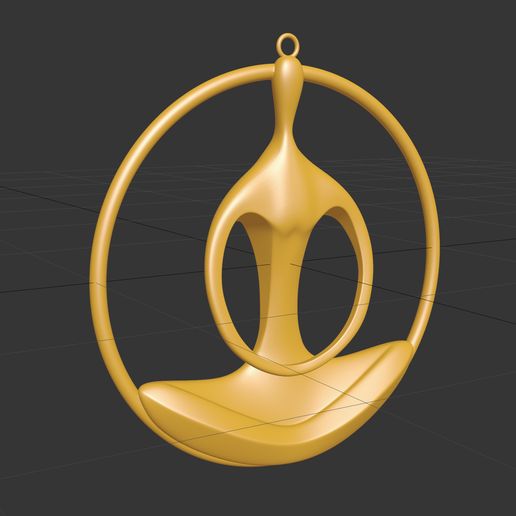 Yoga-Pendant-Jewelry-Sculpture-Necklace-Medallion-Gold-3D-Print-Model-09.jpg Pingente de ioga jóias escultura colar medalhão ouro modelo de impressão 3D