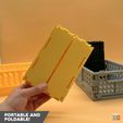 7.jpg 3D Printable Stackable Foldable Storage Crate