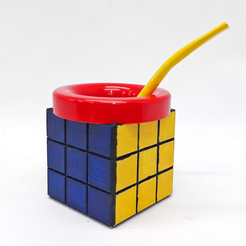 Cubo de Rubik 3.png Free STL file Mate Rubik's Cube・Design to download and 3D print