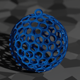 esfera_navidad_malla_voronoi.png Voronoi mesh sphere Christmas pendant