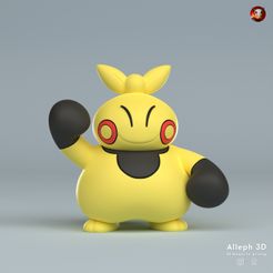 untitled-logo.jpg STL file Pokemon makuhita・3D printing model to download