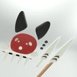 04.jpg Princess Mononoke San weapon, jewelry and accessories set, Phase One, Wave version. Anime, props, cosplay