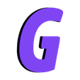 G.STL Letters - A through Z - HP Simplified Font - ALL CAPS - 1" X .125" thick