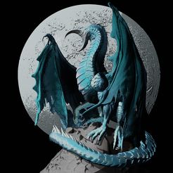 Moonface.jpg Fichier STL Dragon à face de lune・Plan imprimable en 3D à télécharger