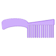 hair_comb.stl Download free STL file 3D Printed Long Tooth Comb • 3D printing template, delukart