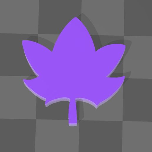 Maple leaf 3D model