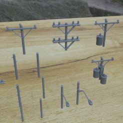 Outdoor_Pole_04.jpg Archivo 3D 36 ACTIVOS DE POLOS EXTERIORES 1/35・Modelo para descargar y imprimir en 3D