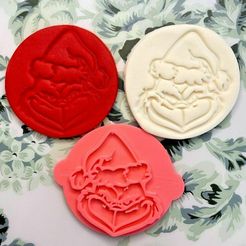 s-l1600.jpg Grinch 02 - Fondant Cookie Embosser Stamps Icing stamps