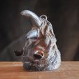 7.jpg Rhino Head Bust - With or Without Cigar